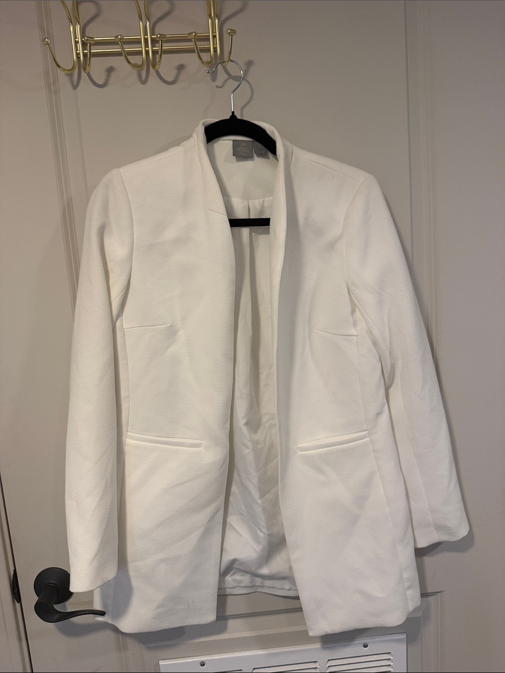 Saint Tropez West White Open-Front Blazer